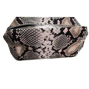 Tarte Faux Snake Print Cosmetic Bag NEW